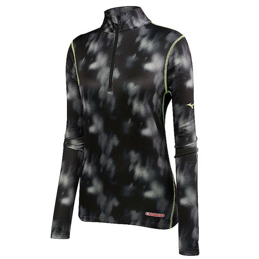 Base Layer Mizuno Breath Thermo Half Zip Mujer Negras Ofertas KTFW-24758